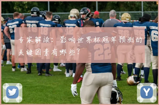 专家解读：影响世界杯冠军预测的关键因素有哪些？
